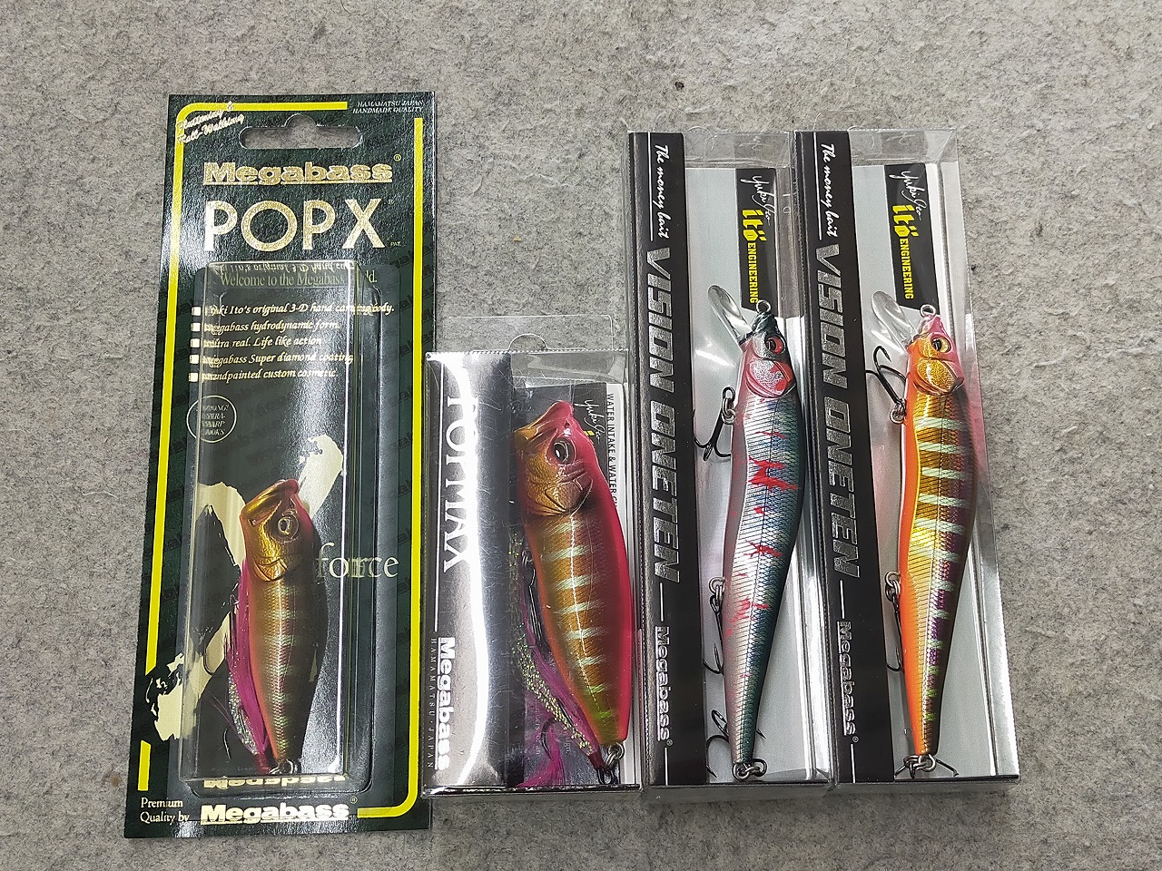 限定【メガバス】POPX、POP MAX、ヴィジョンワンテン（ツネミ別注